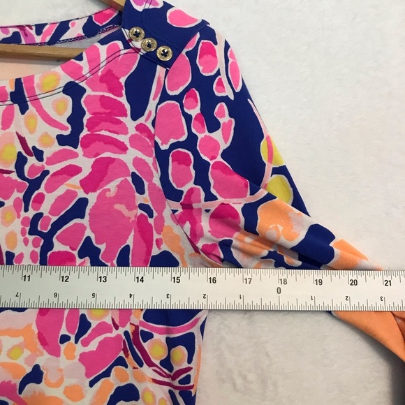 Lilly Pulitzer womens pink Sophie mini Dress in Catch and Release Print size XS - Picture 7 of 9